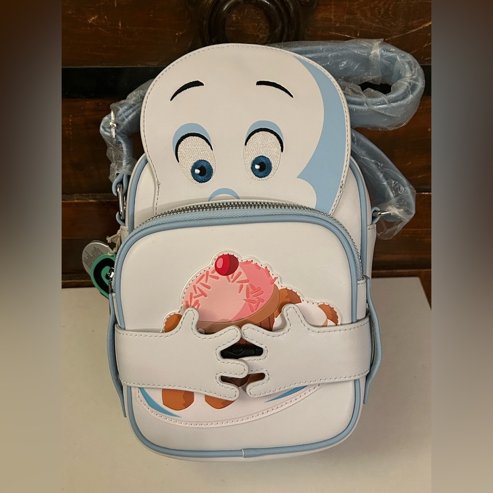 Loungefly Casper the Friendly Ghost Glow Crossbuddies® Bag - NWT
